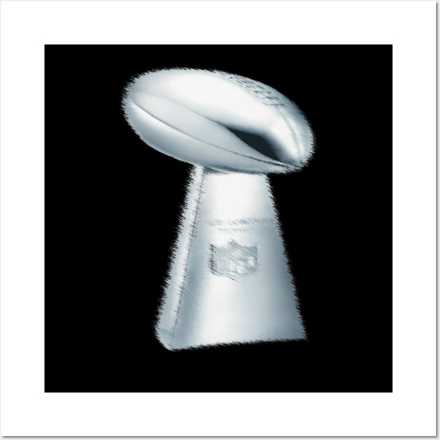 NFL Championship Trophy Design: The ULTIMATE Gift for Football Lover Wall Art by The Print Palace